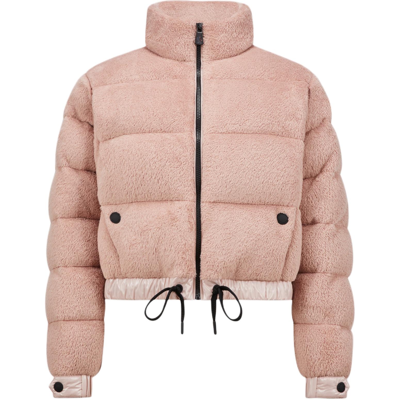Moncler Grenoble Moncler Short Zip Down Jacket Pink