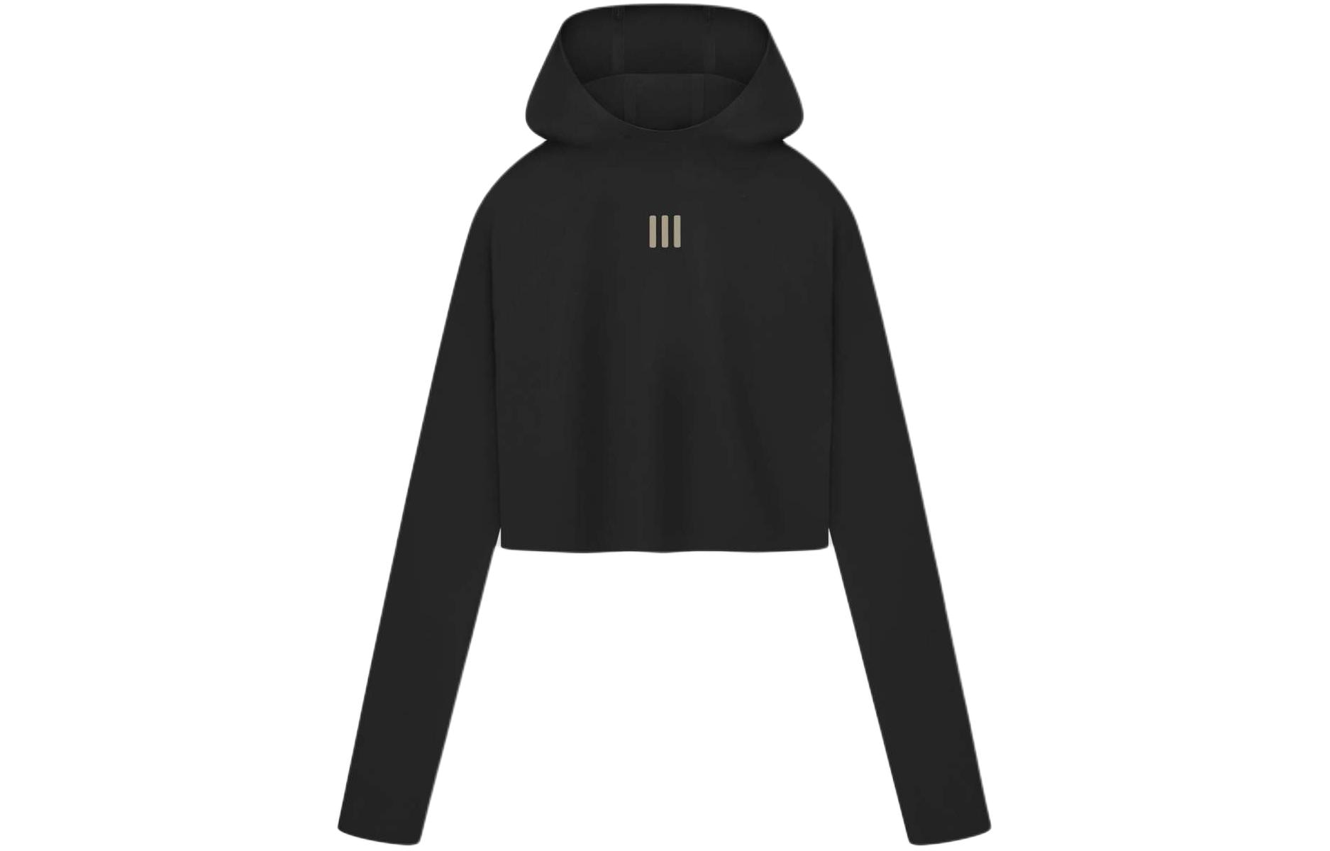 Fear of God Athletics x adidas Base Layer Crop Hoodie Black