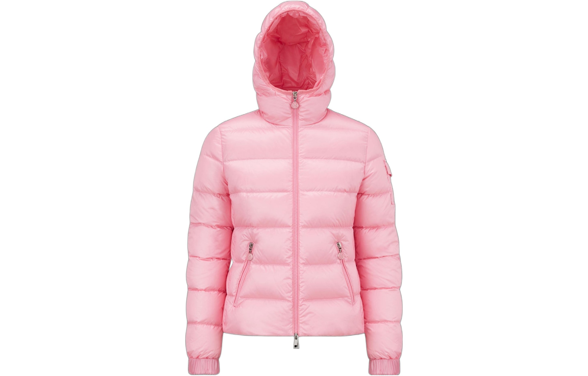 Moncler SS23 Solid Hooded Down Jacket Rose Pink