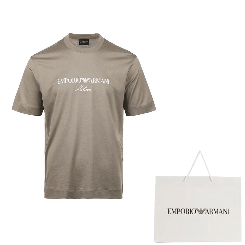 Emporio Armani SS25 Khaki Tee — фото 4