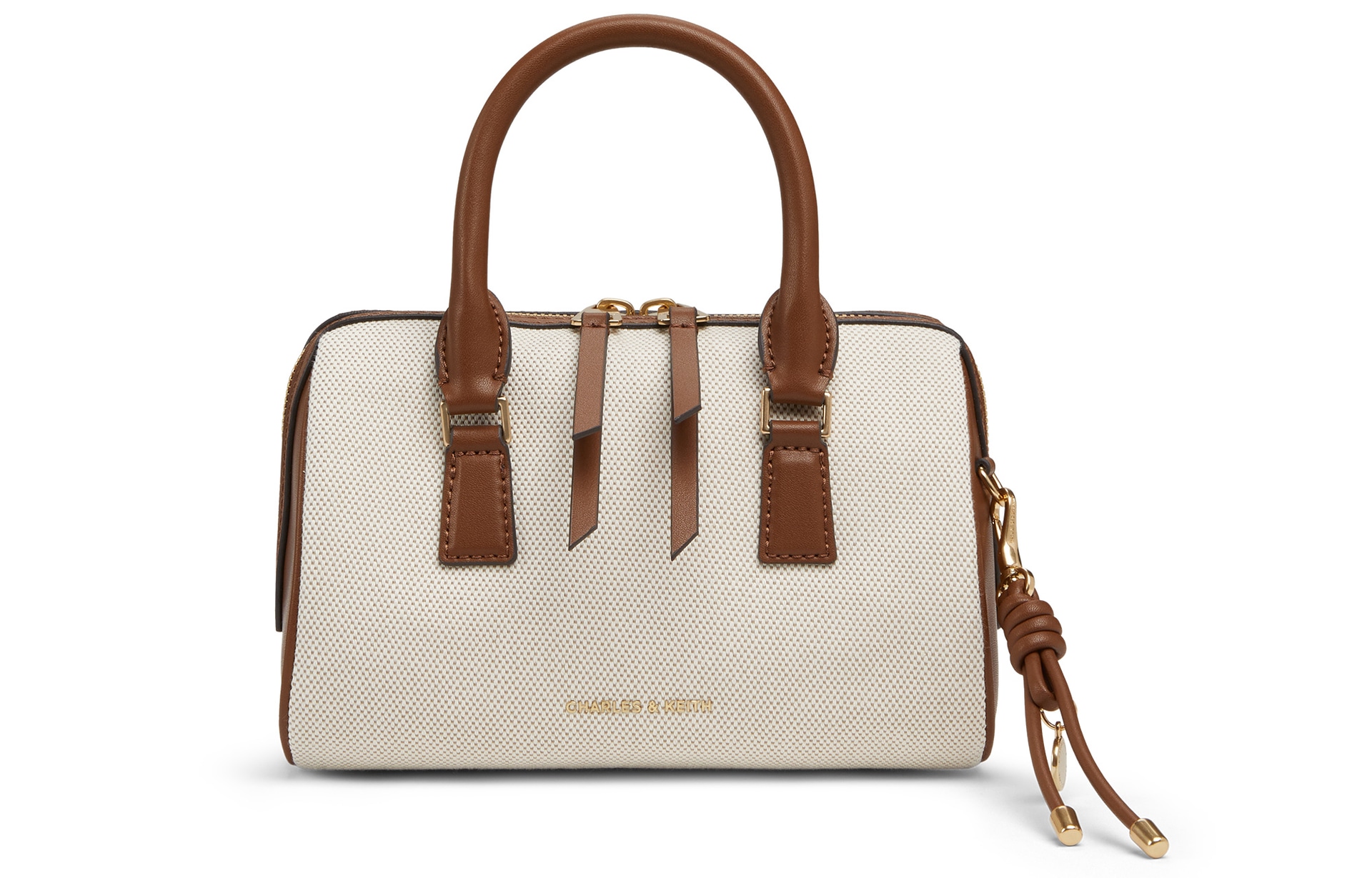 CHARLES&KEITH CHARLESKEITH ck Taupe Canvas