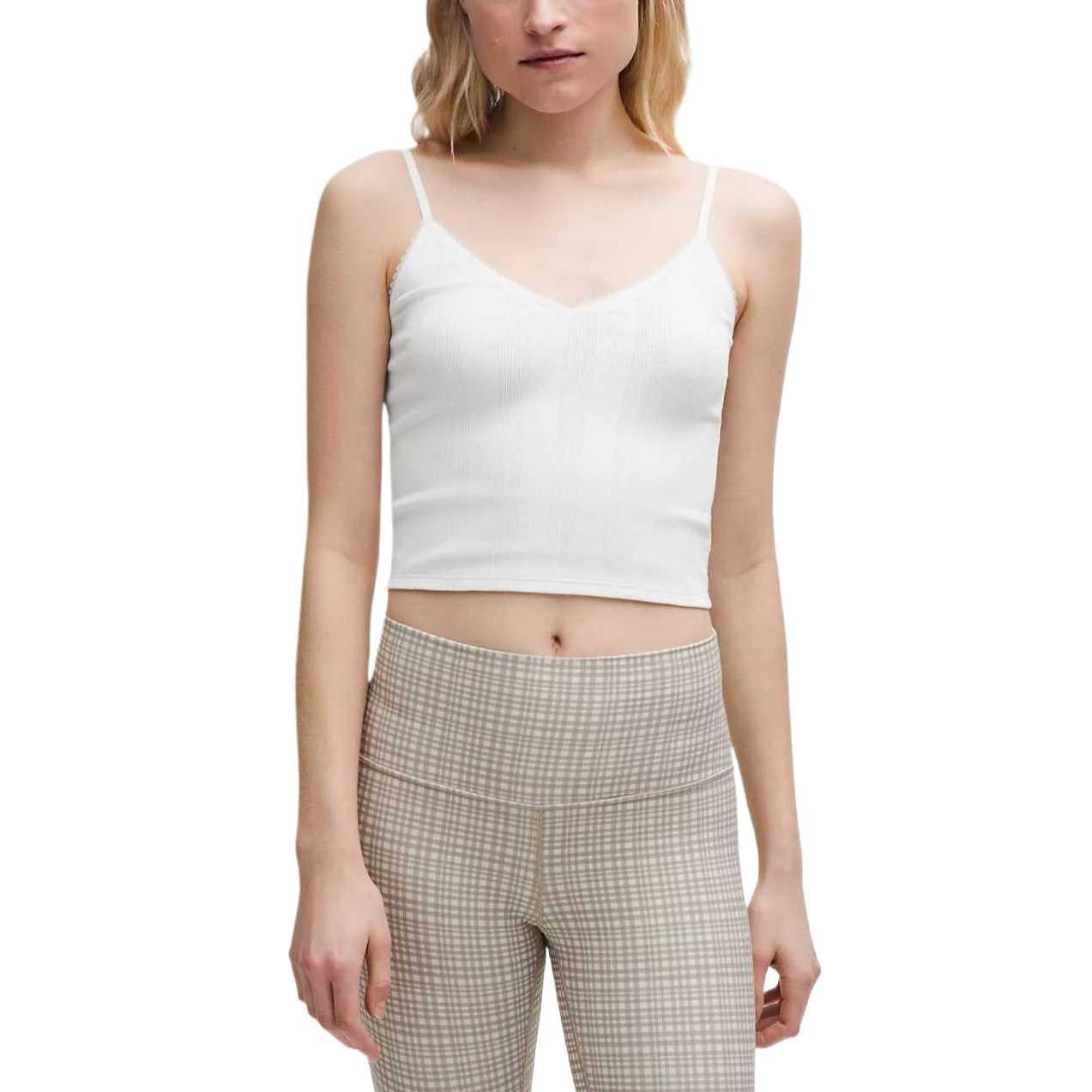 Lululemon Cropped Cotton Pointelle Cami Tank Top — фото 5