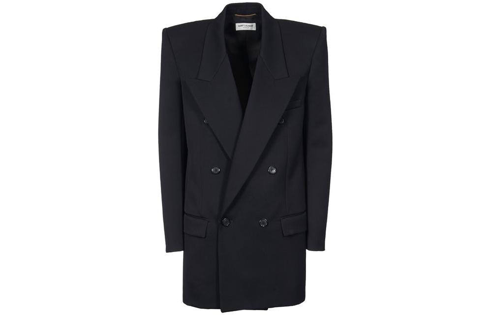 SAINT LAURENT/圣罗兰 Saint Laurent SS23 Double-Breasted Jacket Black