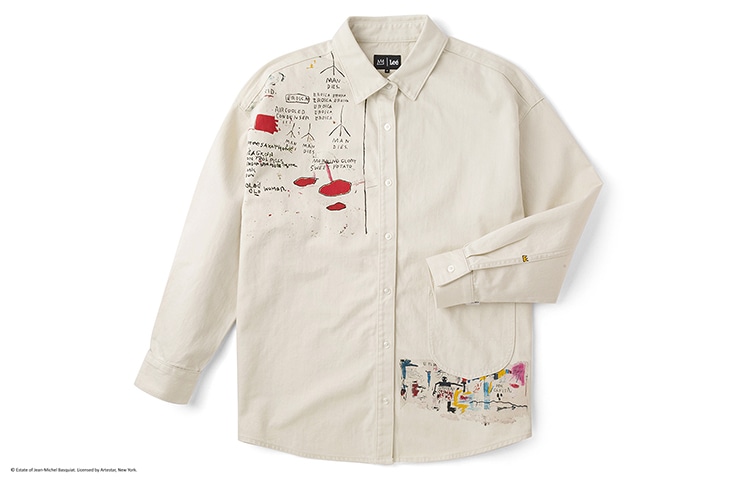 Lee x Basquiat SS24 Oversize Long Sleeve Shirt White