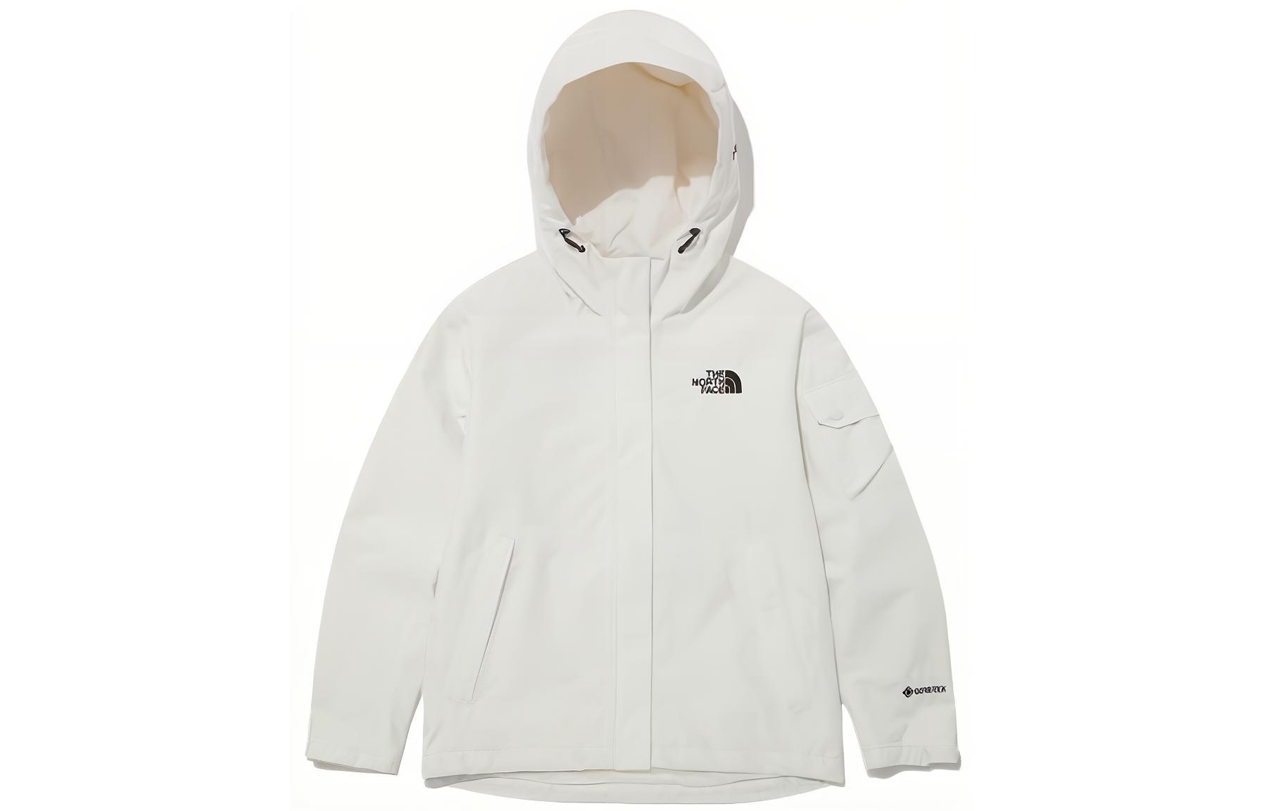 The North Face Gore-tex Logo Print Hooded Jacket White