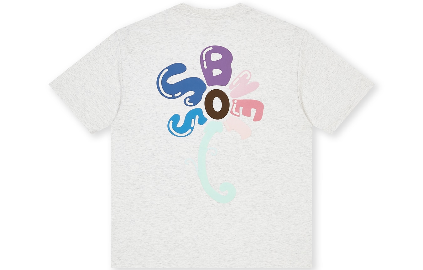 BONELESS Sunflower Letter Print T-Shirt