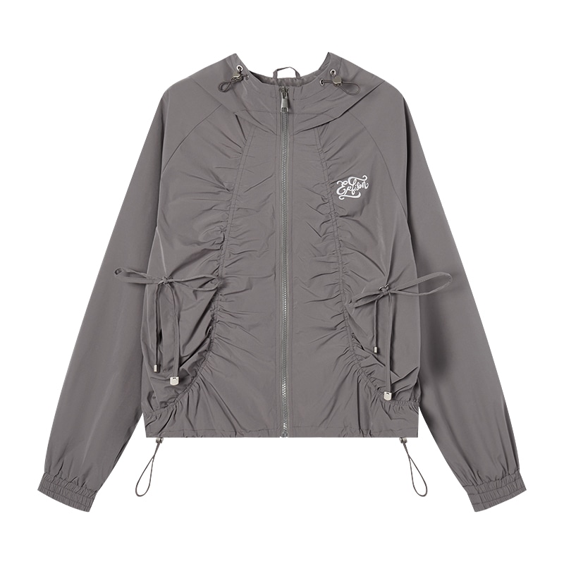 EPTISON Woman Embroidered Hoodie Jacket