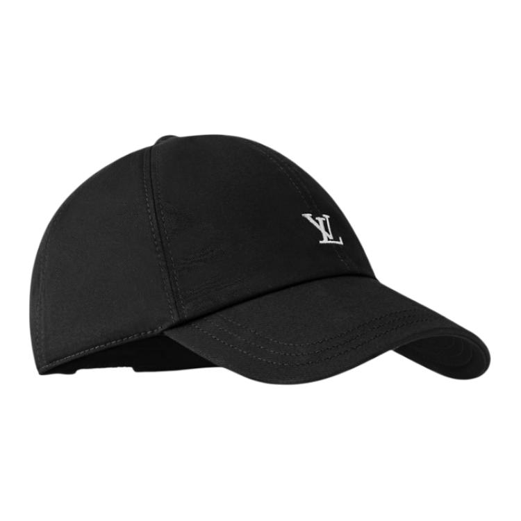 Louis Vuitton Logo Cotton Cap Black — фото 1