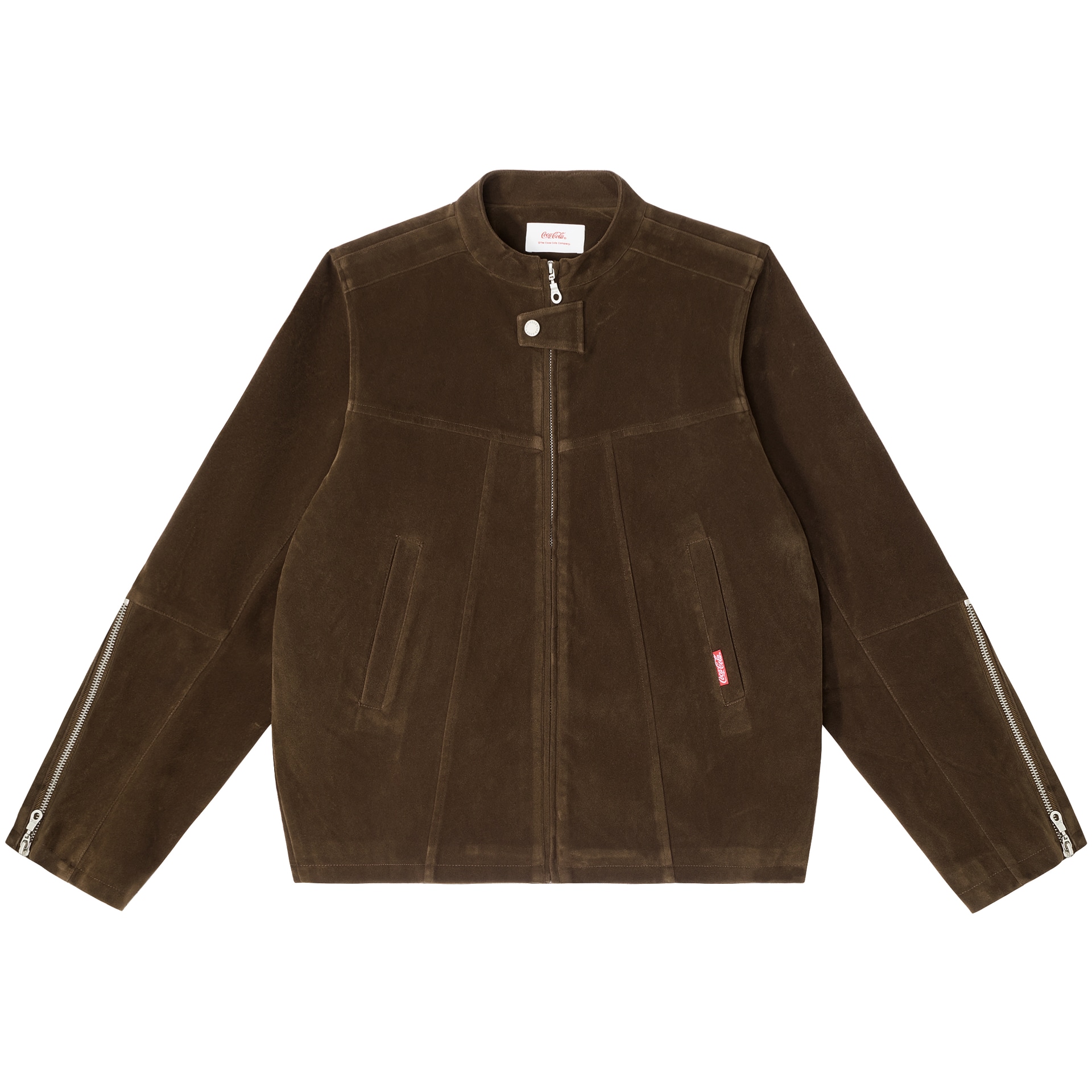 Coca-Cola/可口可乐 Coca-Cola Basic Cut Zip Jacket Brown