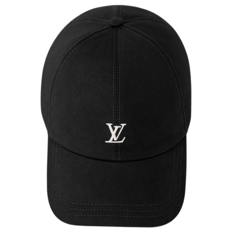 Louis Vuitton Logo Cotton Cap Black — фото 2