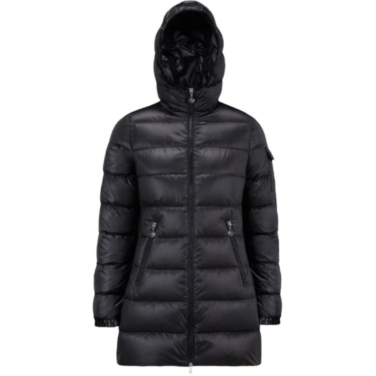 Moncler Hooded Down Jacket Women Black