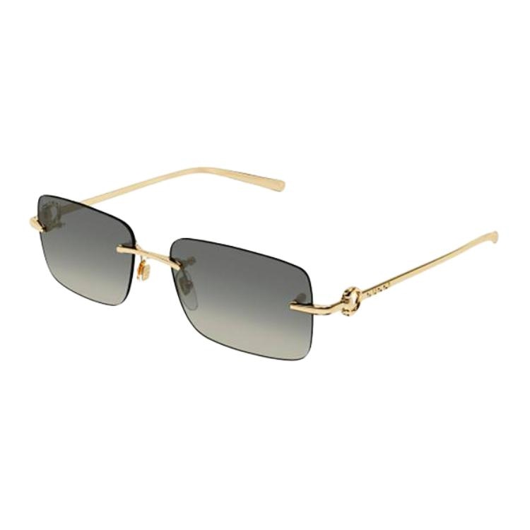 GUCCI/古驰 Gucci Rectangular Metal Sunglasses