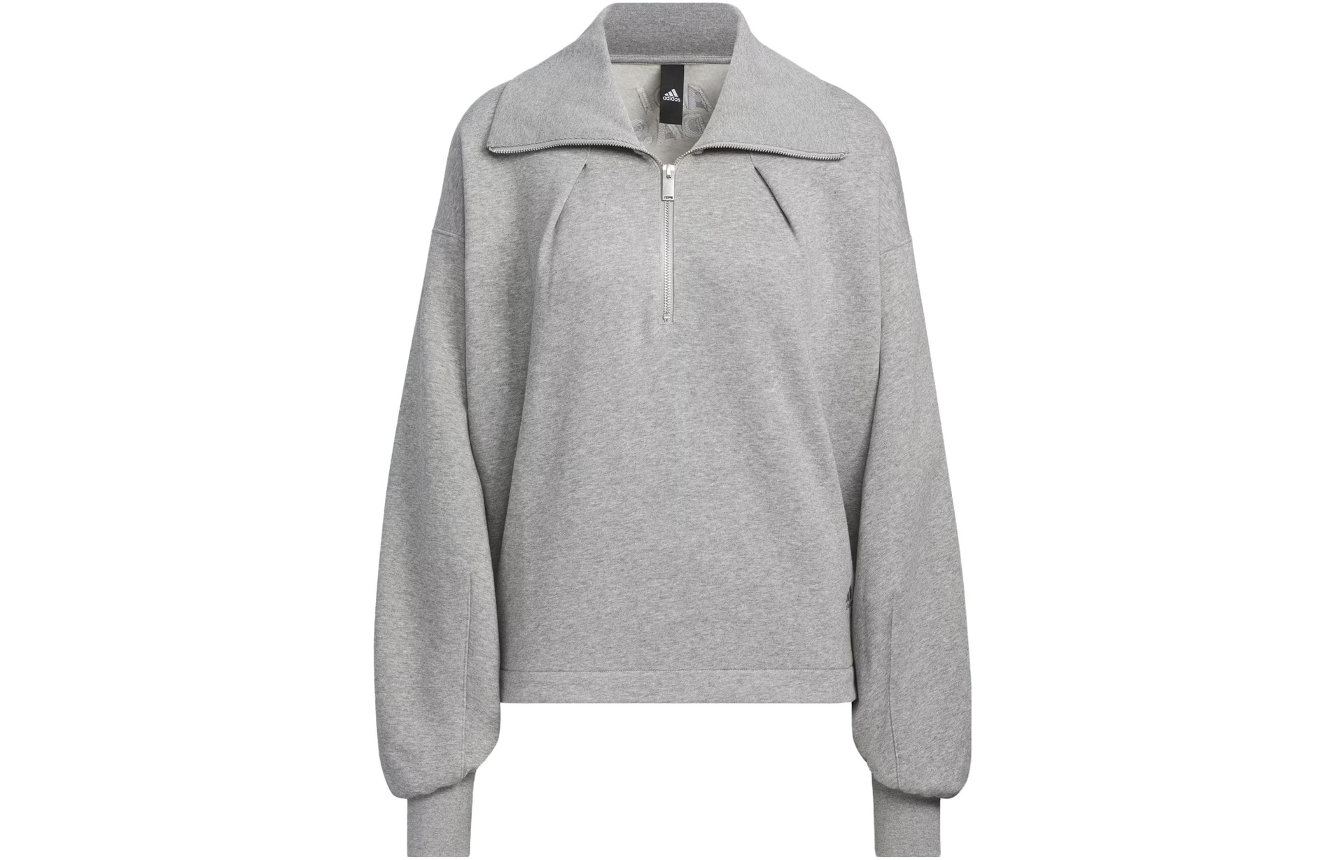 Adidas All SZN Fleece Half-Zip Top Medium Grey