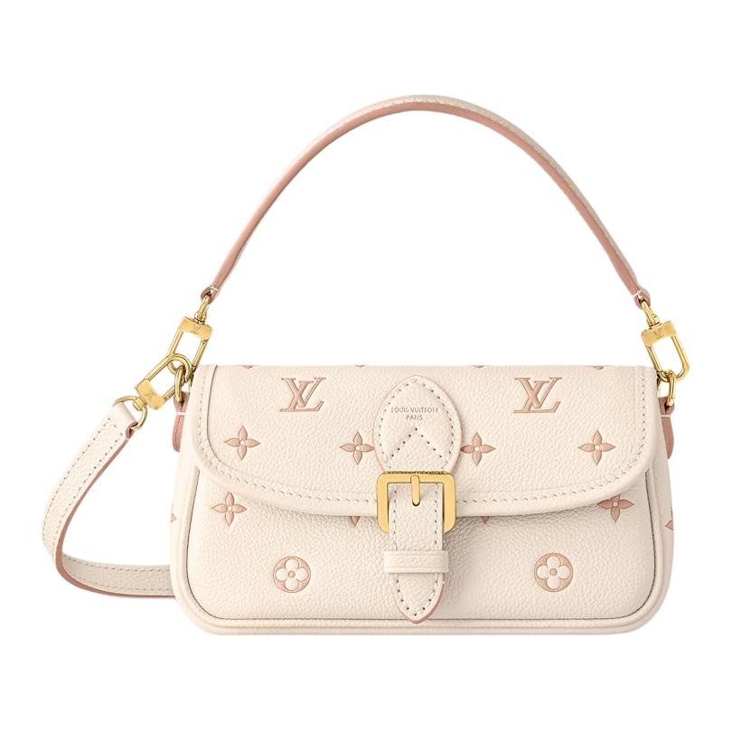 LOUIS VUITTON/路易威登 Louis Vuitton Monogram Embossed Leather Shoulder Bag Pink
