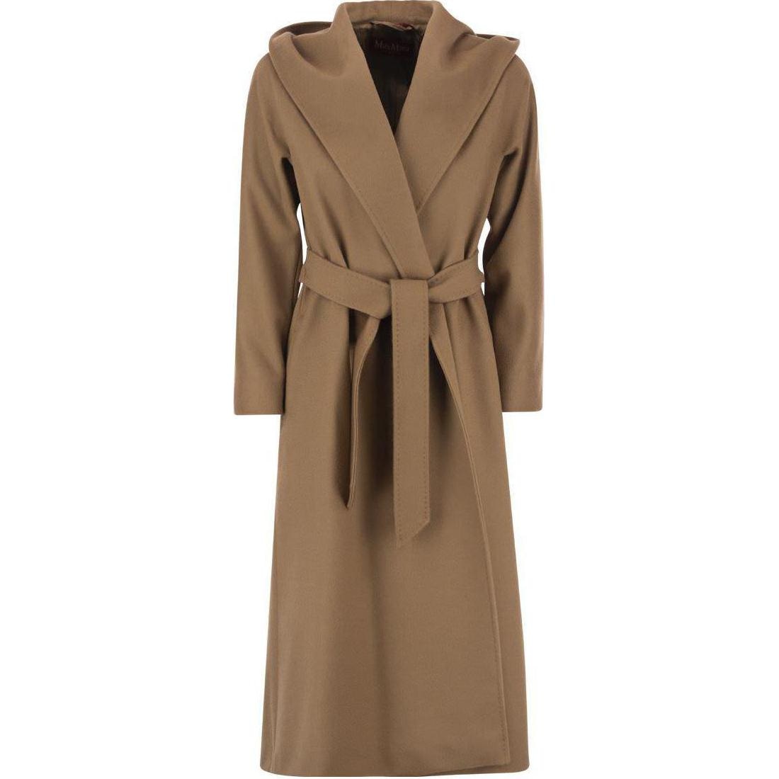 MaxMara studio Long Tie Coat Camel