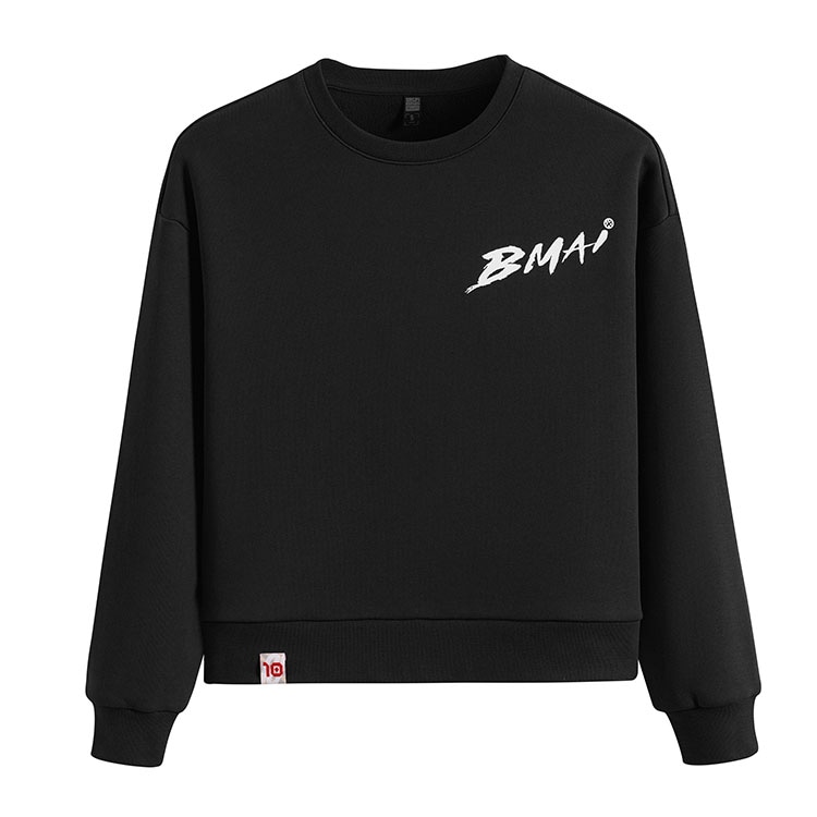 必迈 BMAI 10th Anniversary Logo Sweatshirt Black