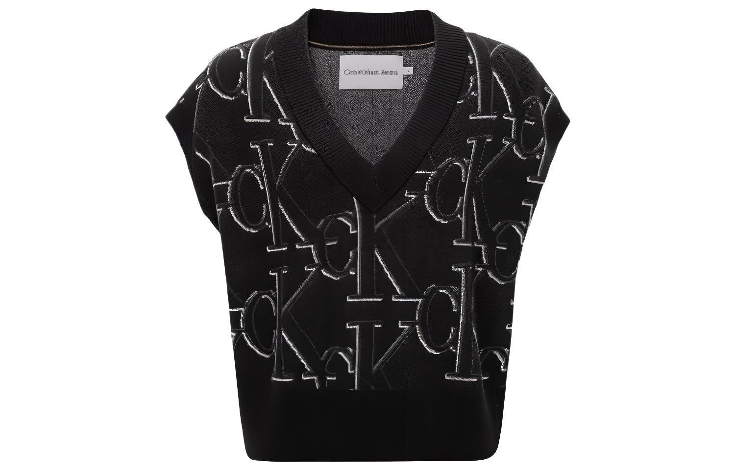 Calvin Klein Jacquard Knit Vest