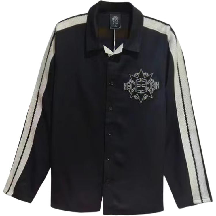 TCH Letter Rhinestone Striped Shirt