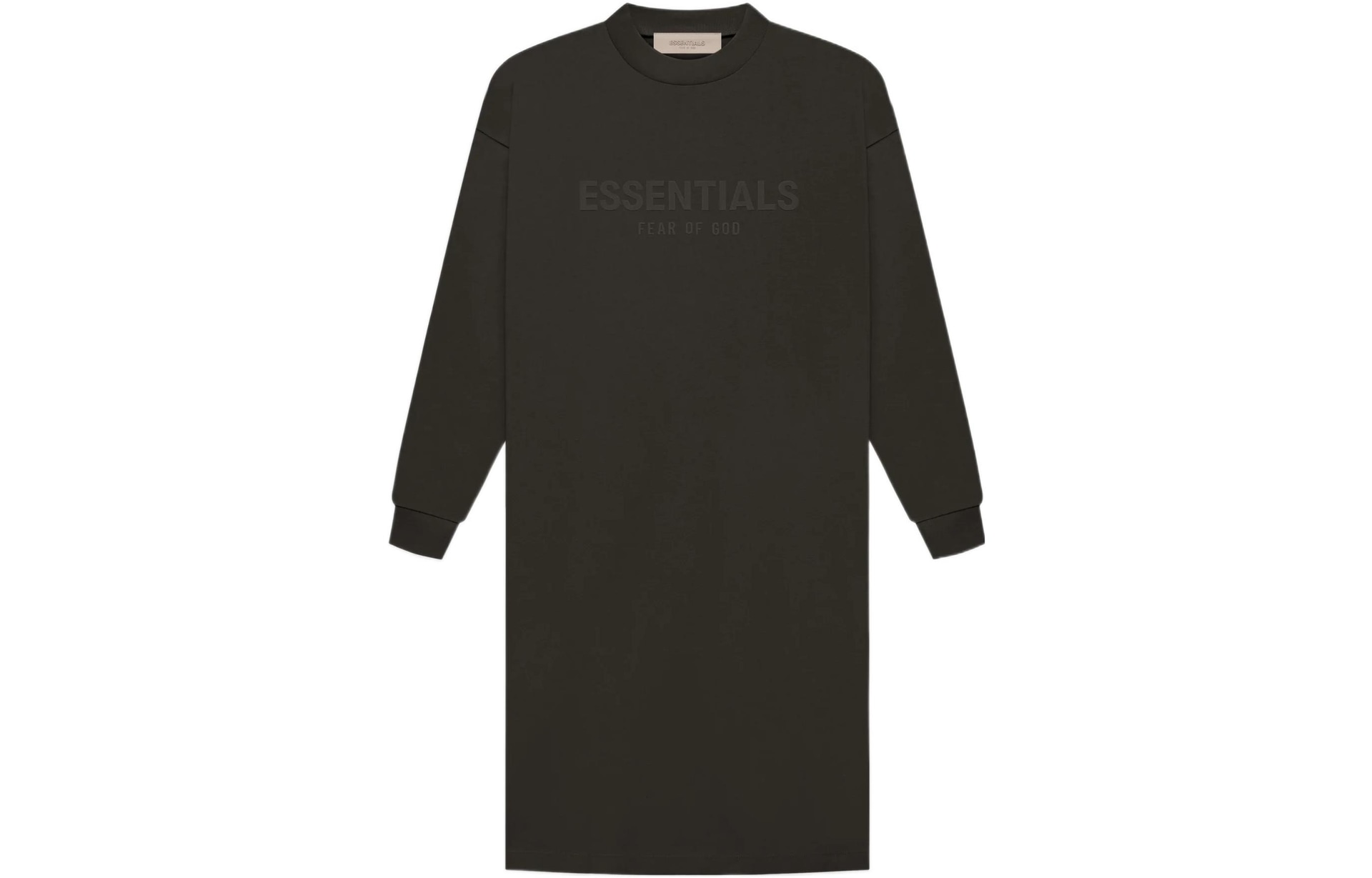 Fear Of God Essentials FW22 Womens LS Tee Dress Off Black