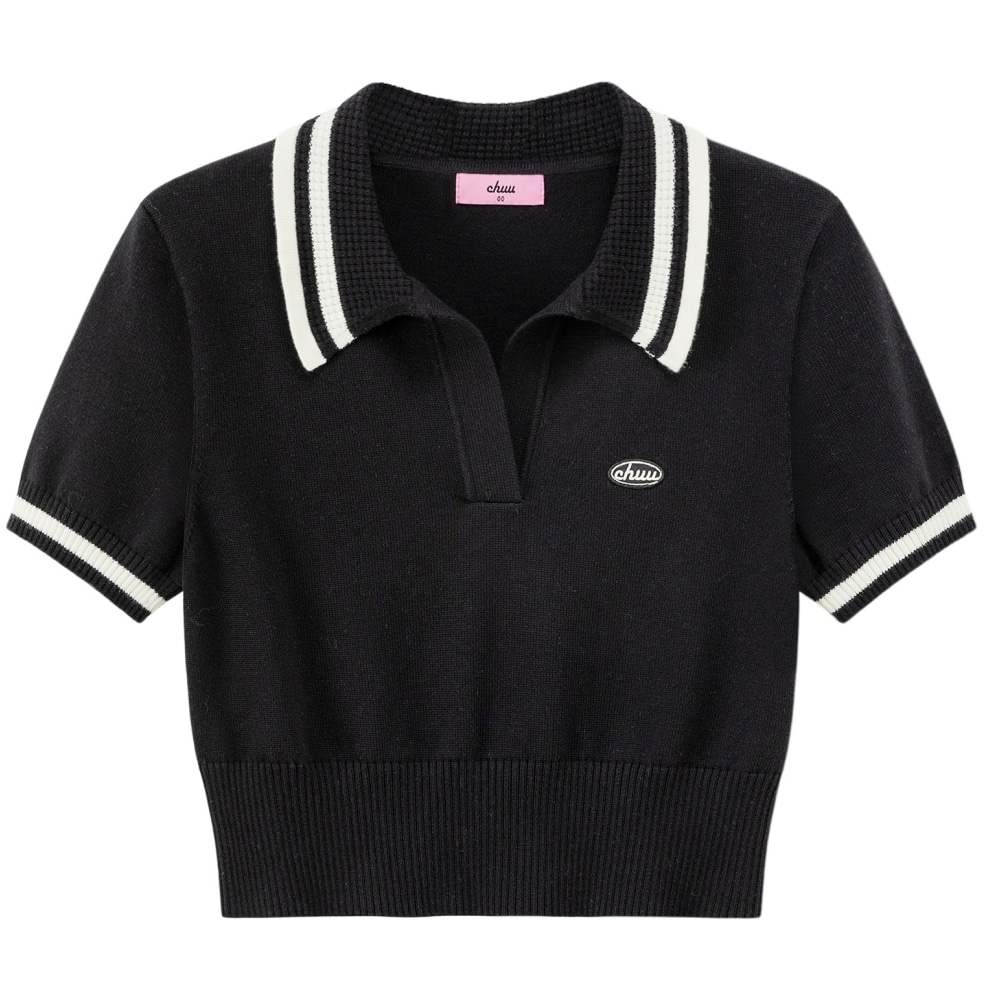 CHUU Summer 2024 Striped Polo Top