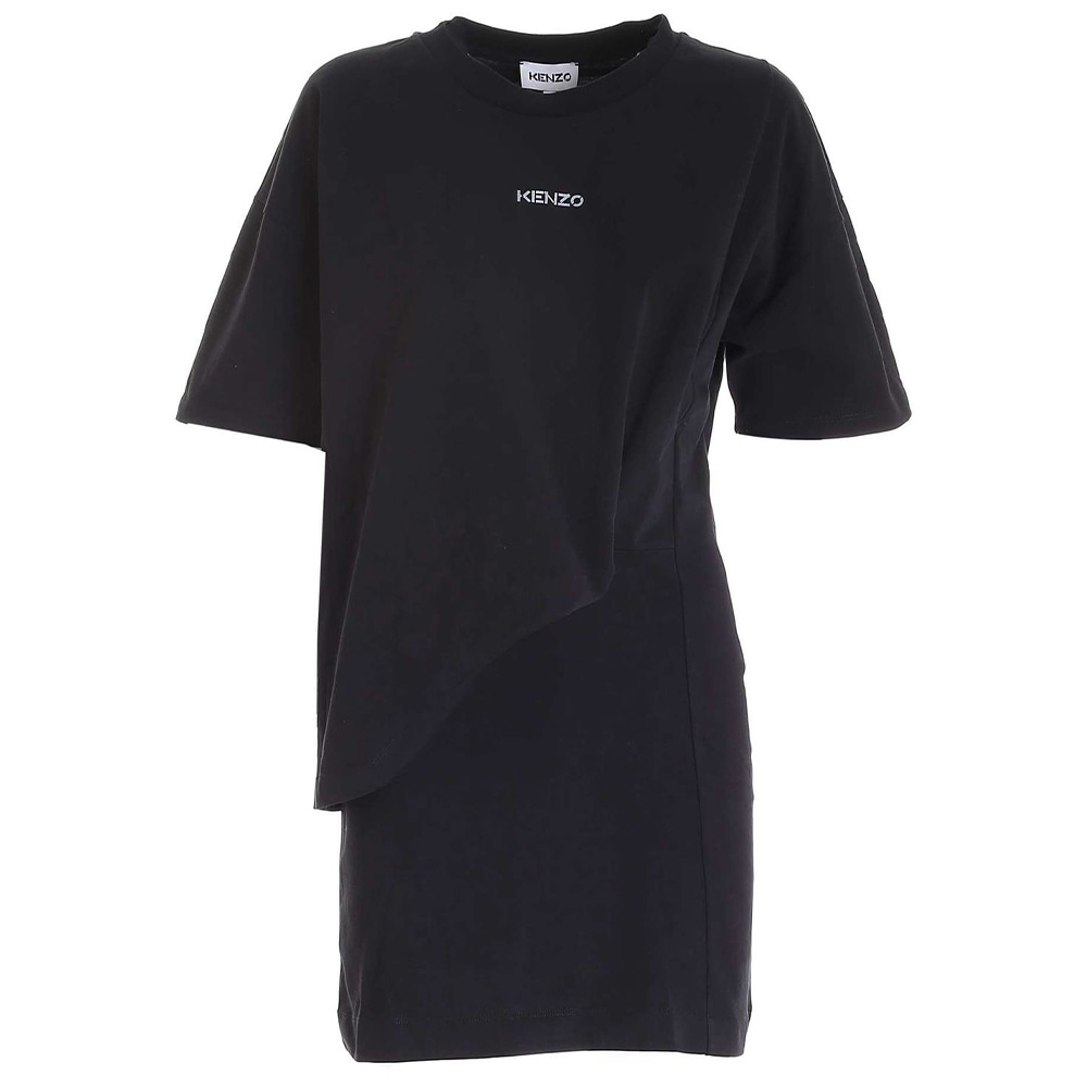 KENZO SS21 Logo Print Dress Black