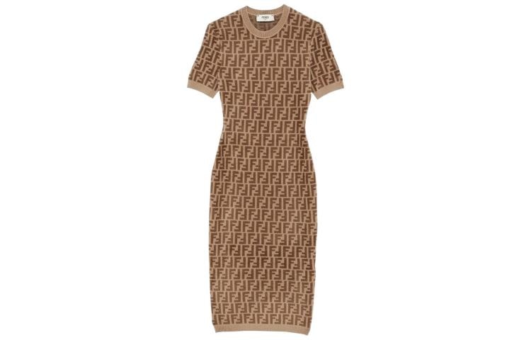 FENDI/芬迪 Fendi FW22 Logo Knit Dress