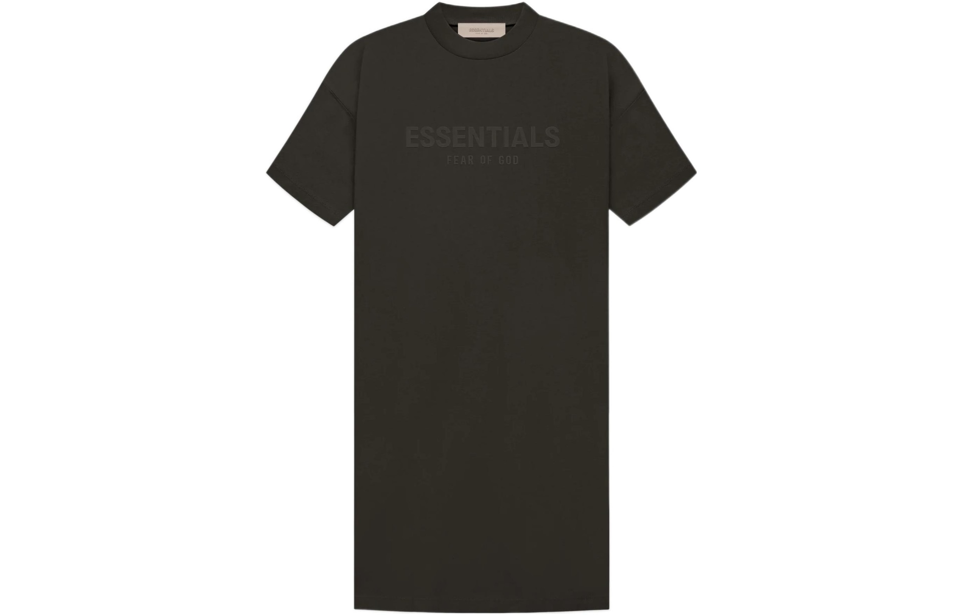 Fear of God Essentials FW22 Womens Tee Dress Off Black