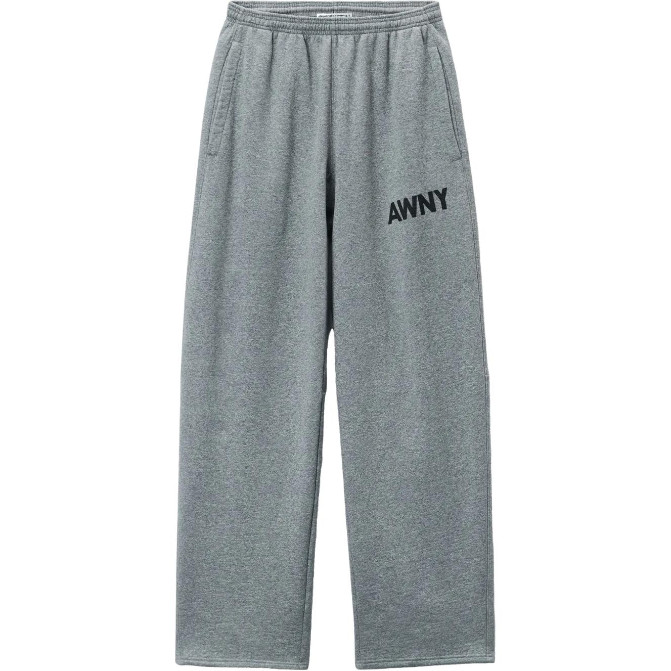 Alexander Wang Logo Elastic Pants Gray