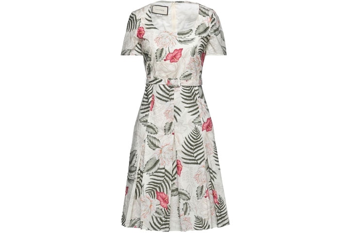 Gucci Floral Print Dress