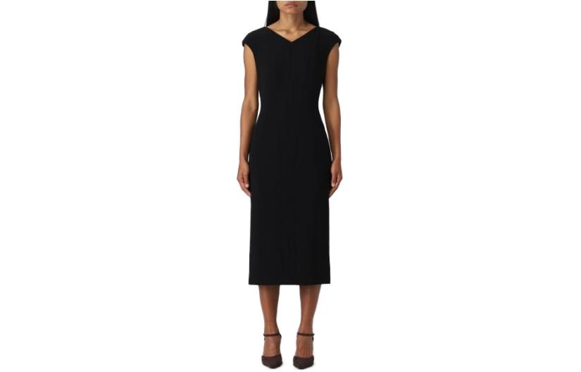 MaxMara Studio Black Maxi Dress — фото 6