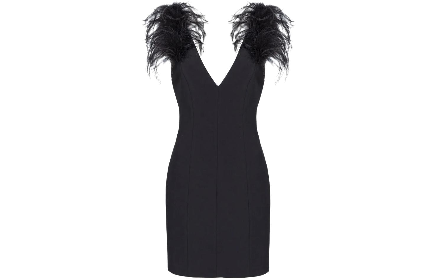 PINKO Mini Abito Con Piume V
