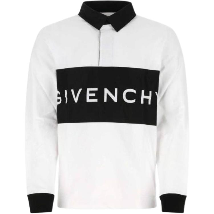 Givenchy/纪梵希 Givenchy Letter Print Polo Shirt White