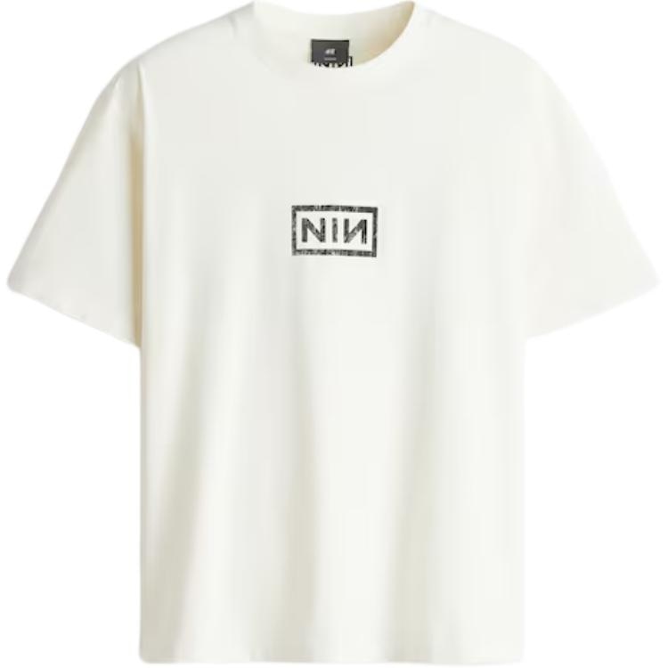 H&M Casual Loose Vintage Breathable Crew Neck T-Shirt Men