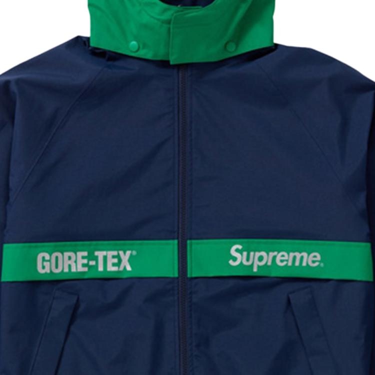 Supreme FW18 GORE-TEX Court Jacket Navy — фото 3