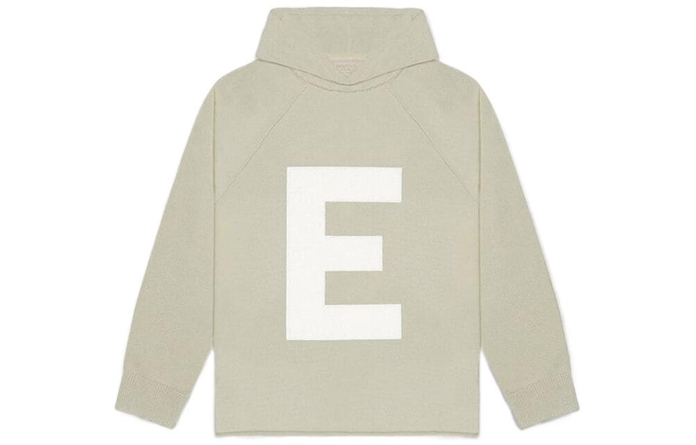 Fear of God Essentials Kids Big E Knit Hoodie Sea Foam