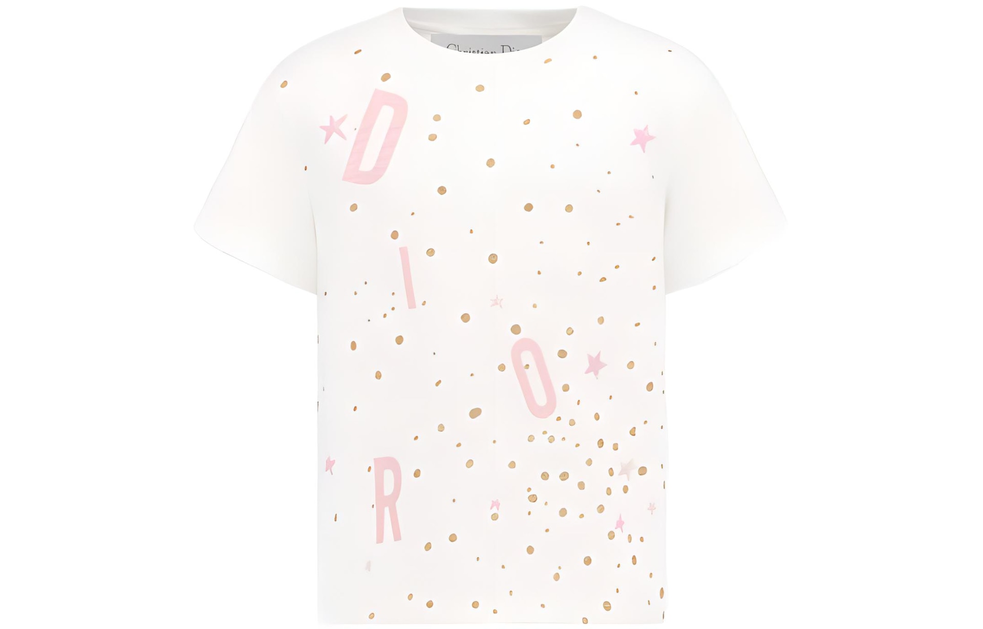 DIOR FW22 Cotton Knit Tee Girl Off-White