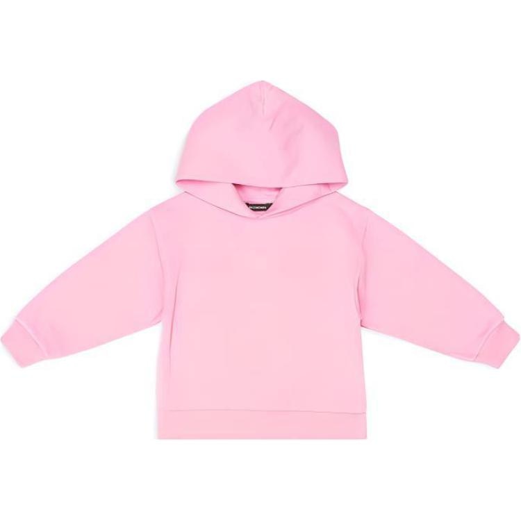 Balenciaga Kids Logo Hoodie Pink