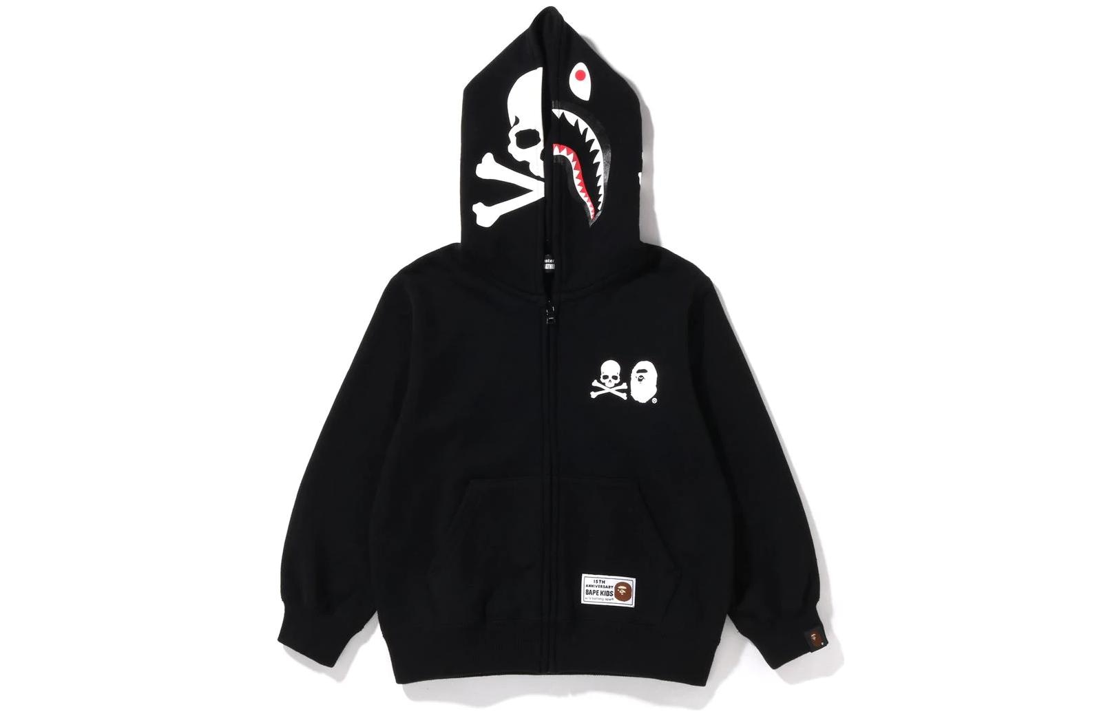 A BATHING APE BAPE KIDS x MMJ Hoodie Black