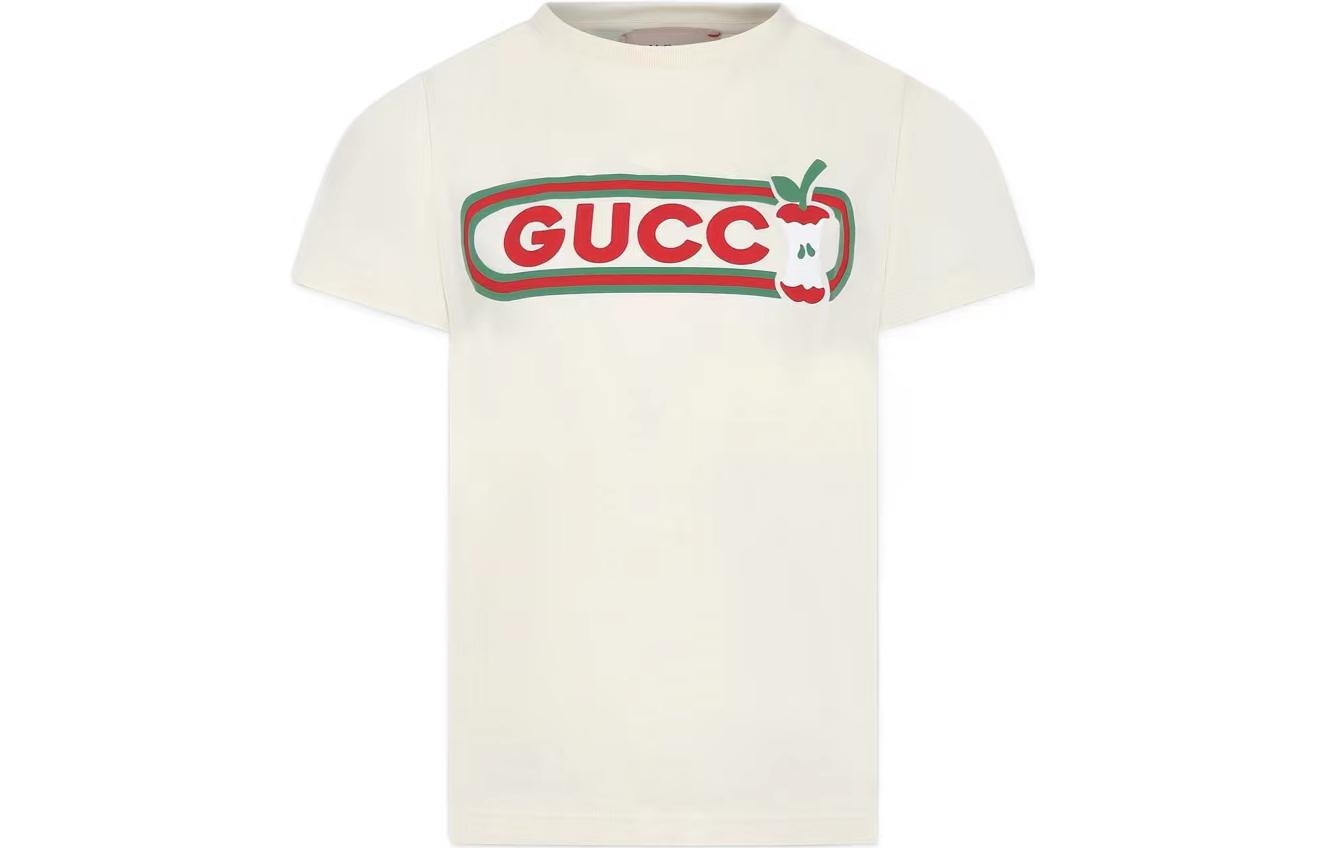 Футболка Gucci SS24 Logo T-Shirt White