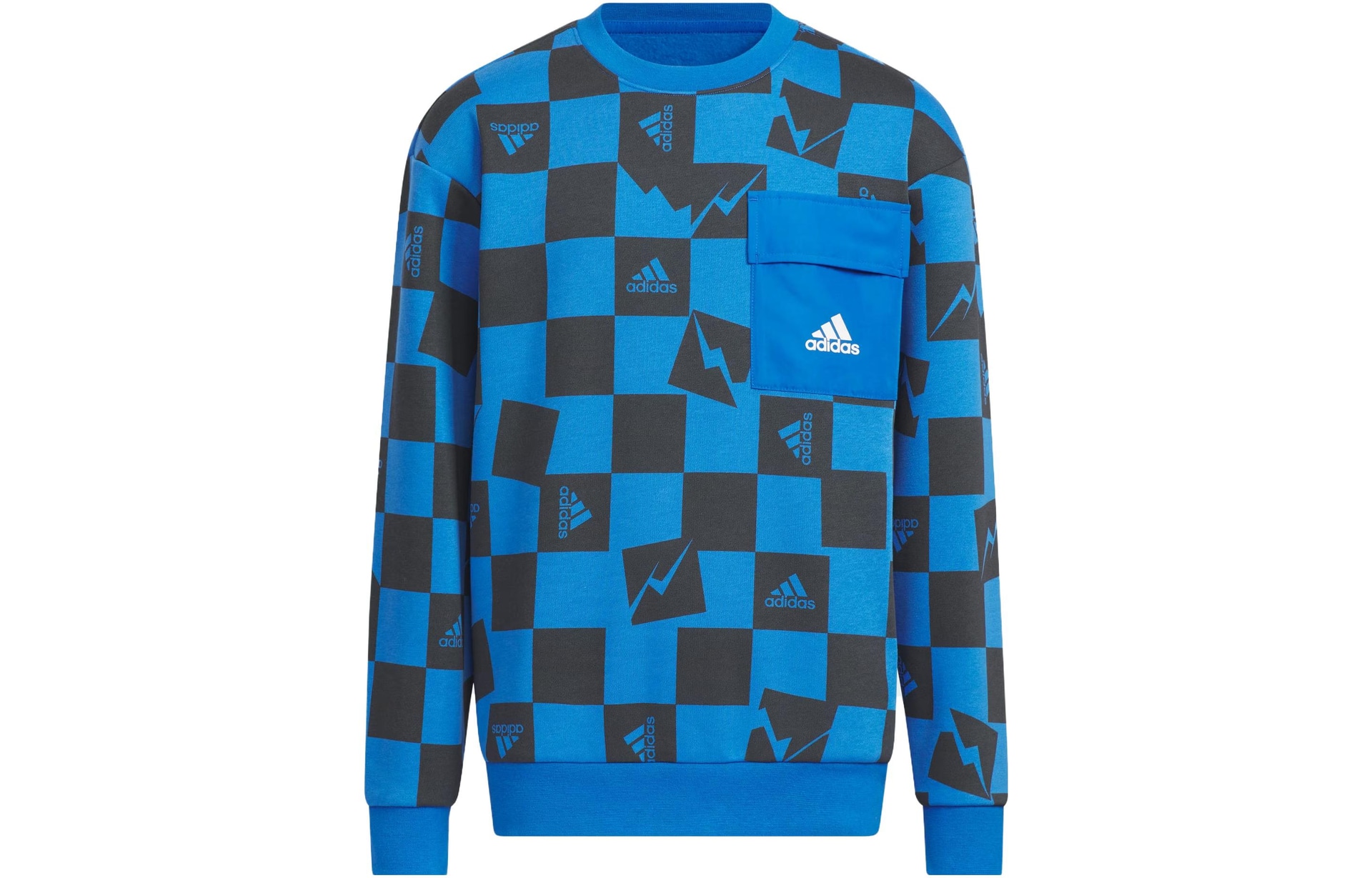 Adidas Knit Warm Crew Sweatshirt Logo