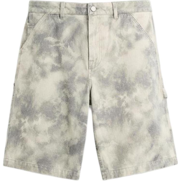 ZARA Abstract Print Carpenter Shorts