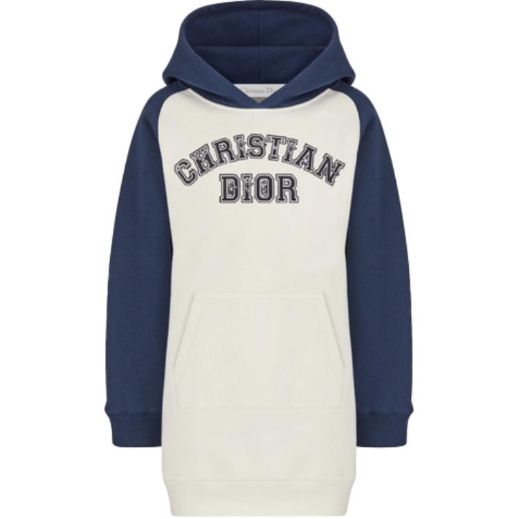 DIOR x KENNY SCHARF Hoodie Dress White