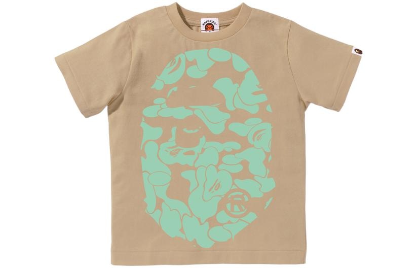 A BATHING APE BAPE Kids Color Block Ape Head T-Shirt
