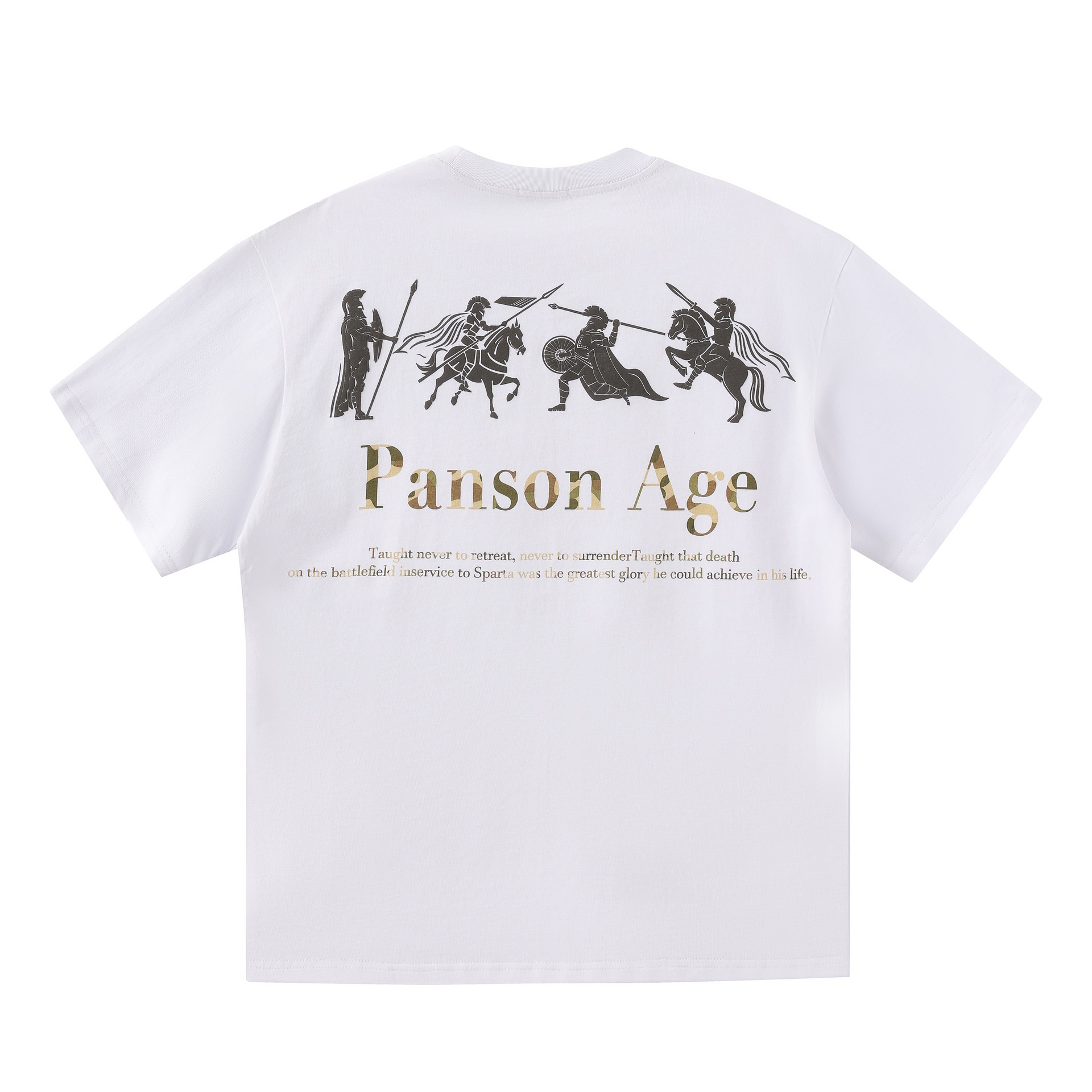 COLDSTONE Sparta Print Crewneck T-Shirt