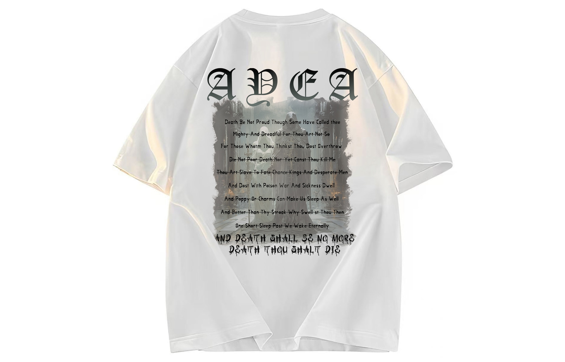 AYEA Vintage Letter Print T-Shirt