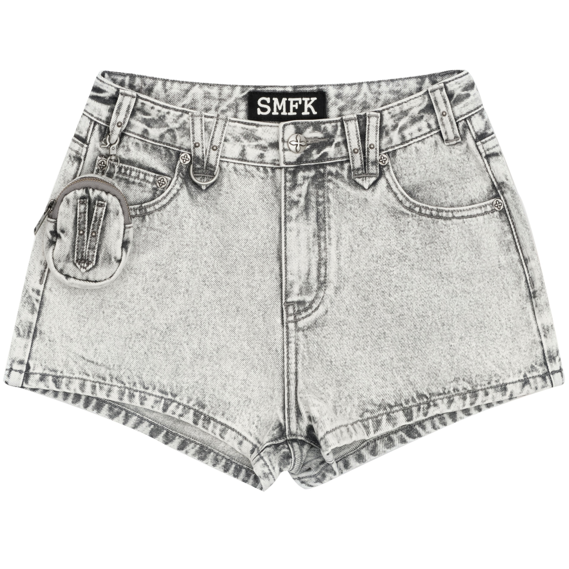 SMFK Dust Grey Denim Shorts