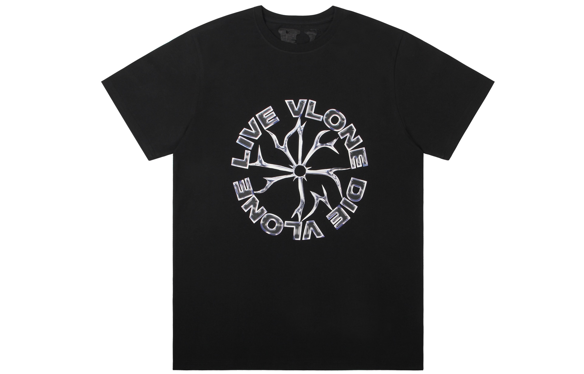Vlone Prism Logo T-Shirt Black White — фото 1