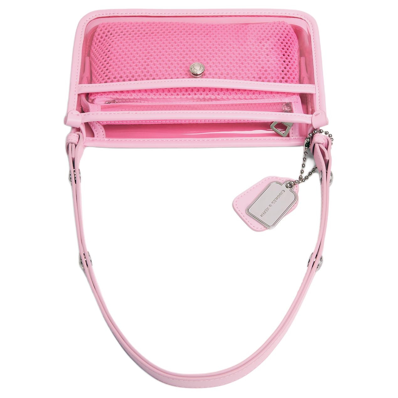 Charles&Keith CHARLESKEITH ck ClearBubble Gum Pink — фото 5