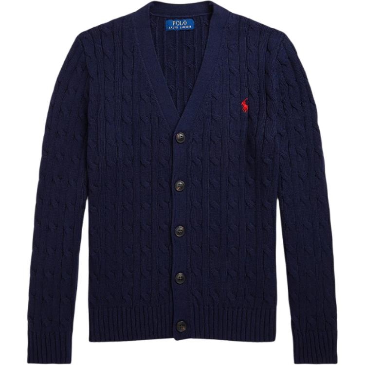 Polo Ralph Lauren V-Neck Knit Cardigan Navy
