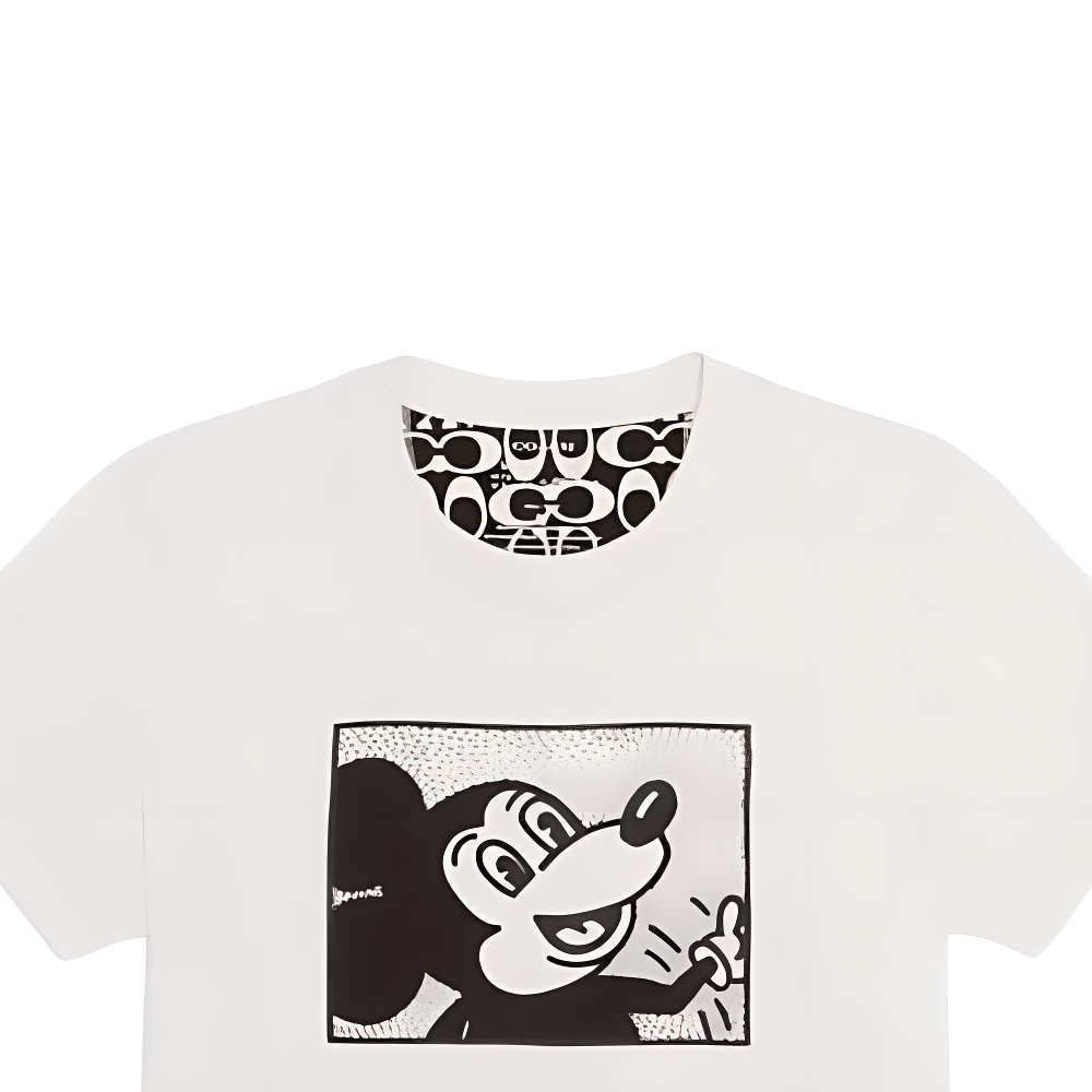 Coach SS22 Mickey Crewneck Tee White — фото 2